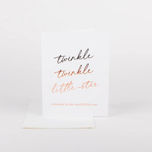 Twinkle Twinkle Card Wrinkle and Crease