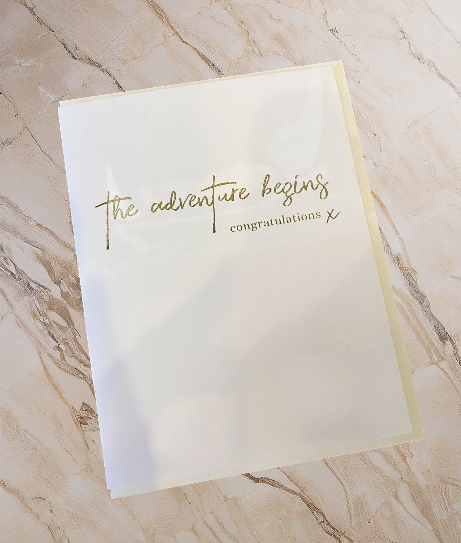 Card - Adventure begins - Cheerfetti Gift Co. - Lifestyle