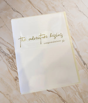 Card - Adventure begins - Cheerfetti Gift Co. - Lifestyle