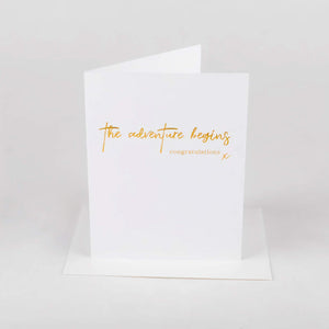 Card - Adventure begins - Cheerfetti Gift Co.