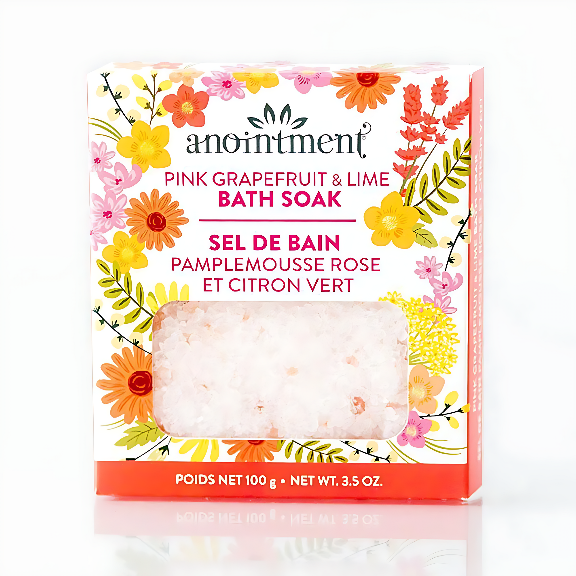 Anointment bath soak pink grapefruit and lime