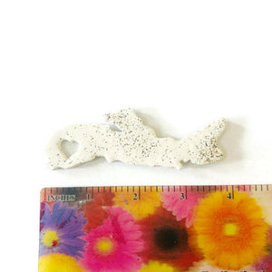 Nova Scotia fridge magnet with ruler showing size