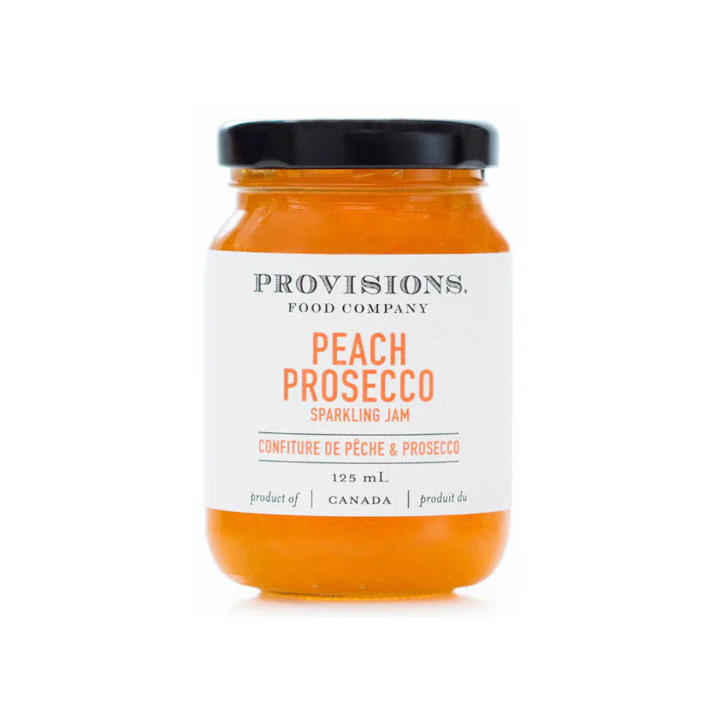 Provisions peach and prosecco sparkling jam