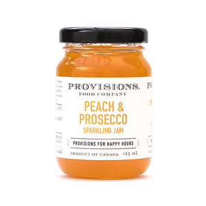Provisions peach and prosecco sparkling jam