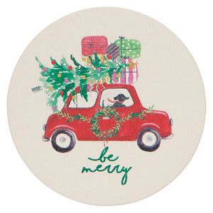 Soak Up Coaster Set - Winter Wheels