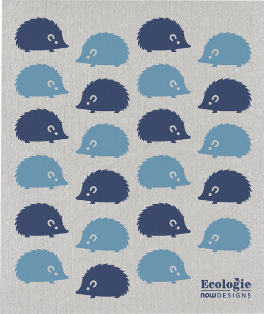 Happy hedgehog Swedish dishcloth