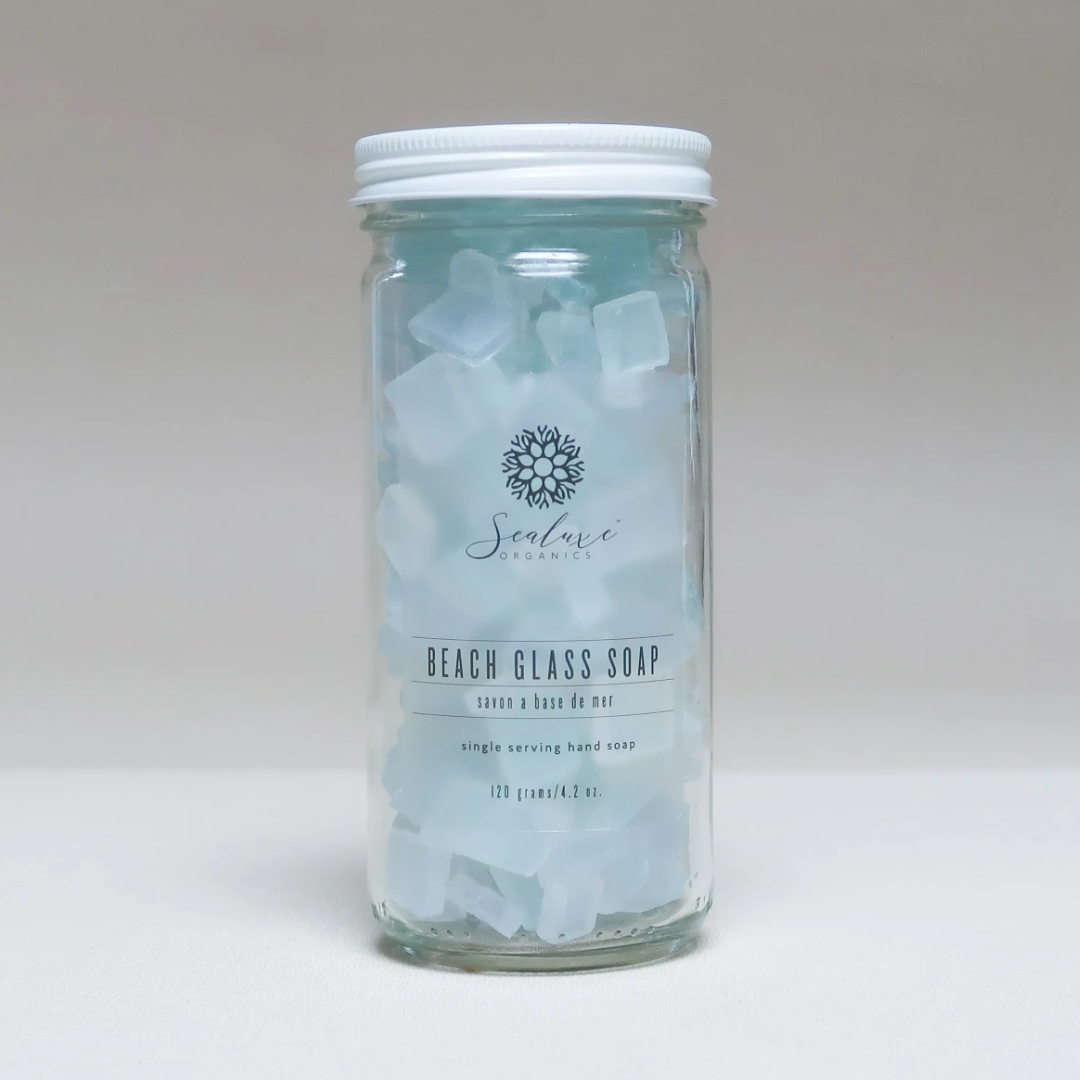 Beach glass soap Sealuxe aqua