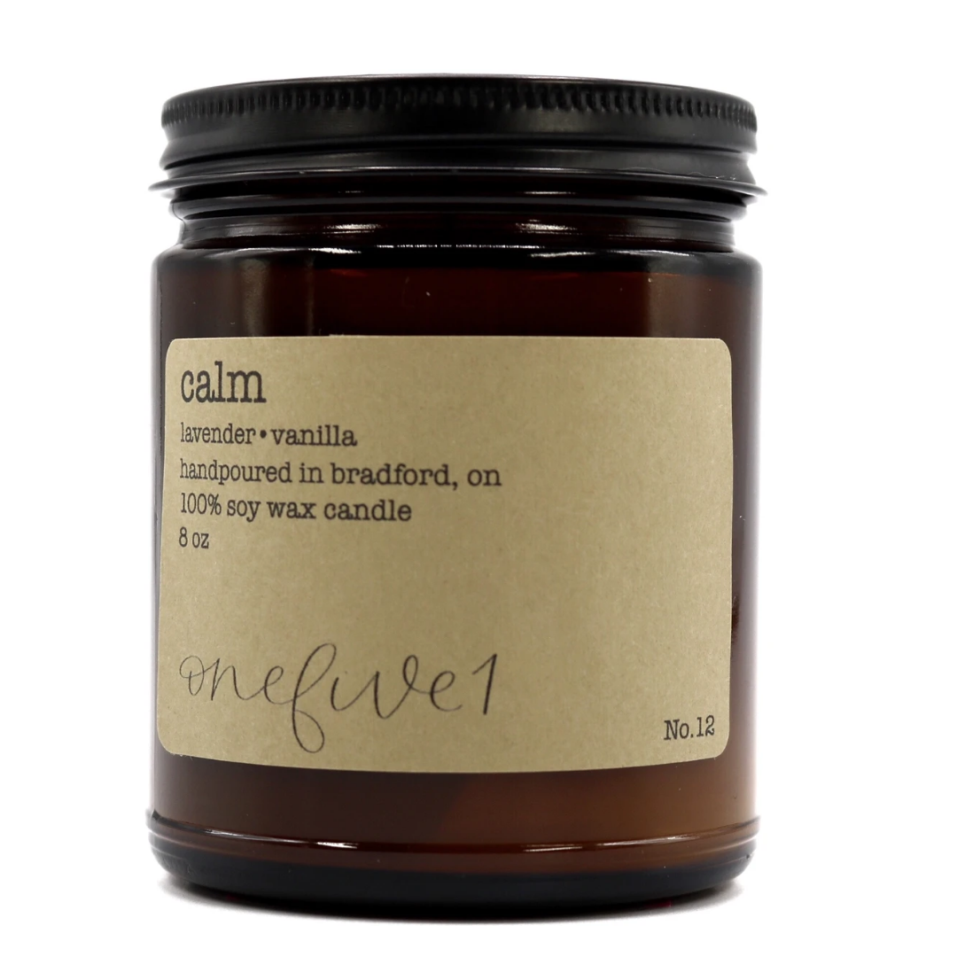 Calm soy candle OneFive1