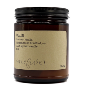 Calm soy candle OneFive1