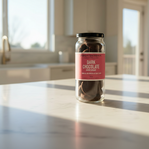 Provisions Dark Chocolate Cookie Jar on counter