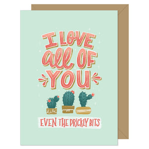 Hello Sweetie Even the Prickly Bits Card