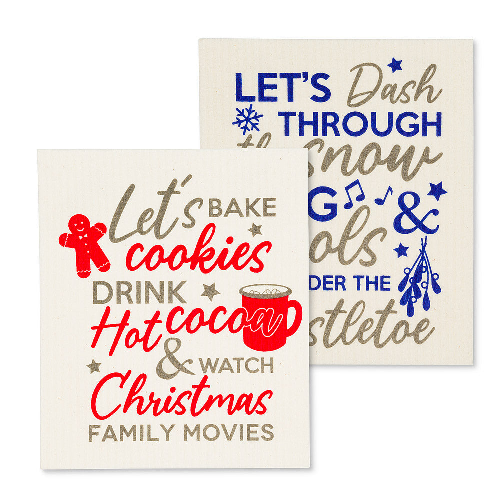 Swedish dishcloths set of 2 - Holiday rules