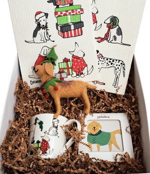 Jolly Hounds Christmas Basket for Dog Lover