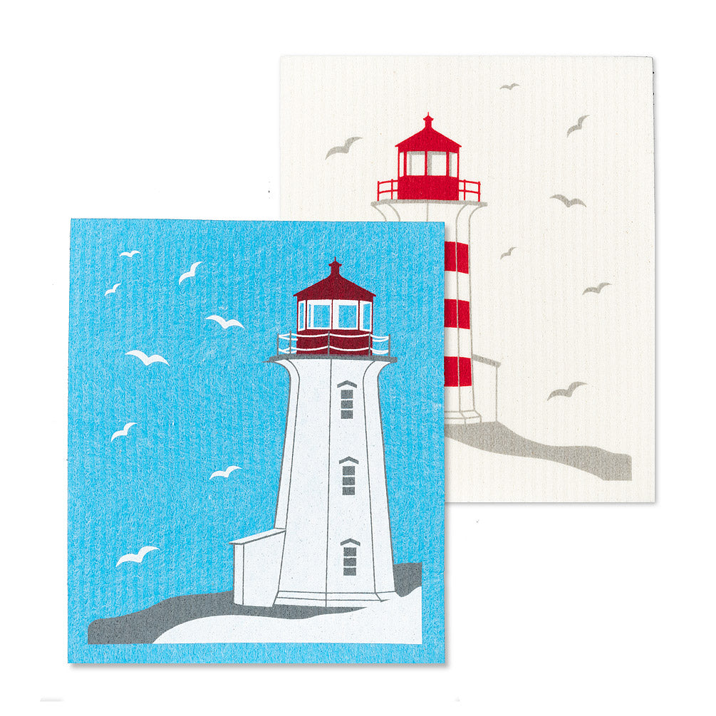 Swedish dishcloth lighthouses