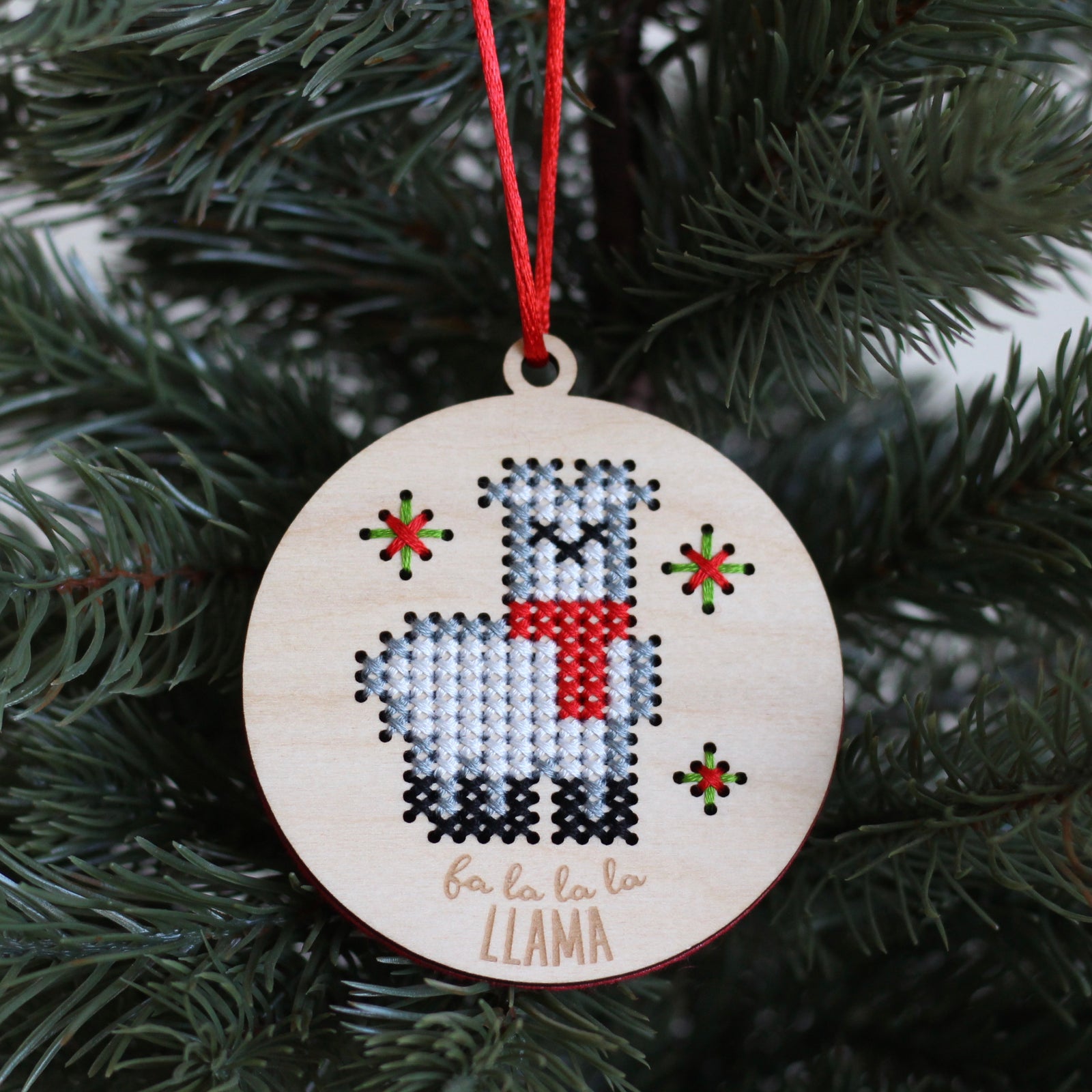Llama cross stitch kit