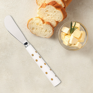 Pate Spreader with Gold Dots
