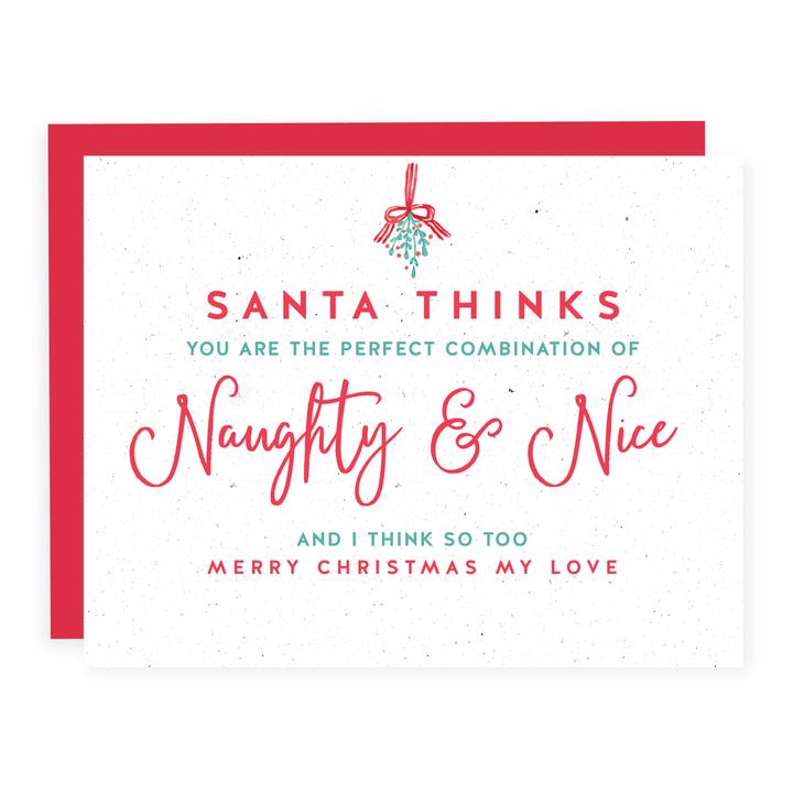 Christmas card - Naughty and nice