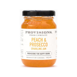 Provisions peach and prosecco sparkling jam