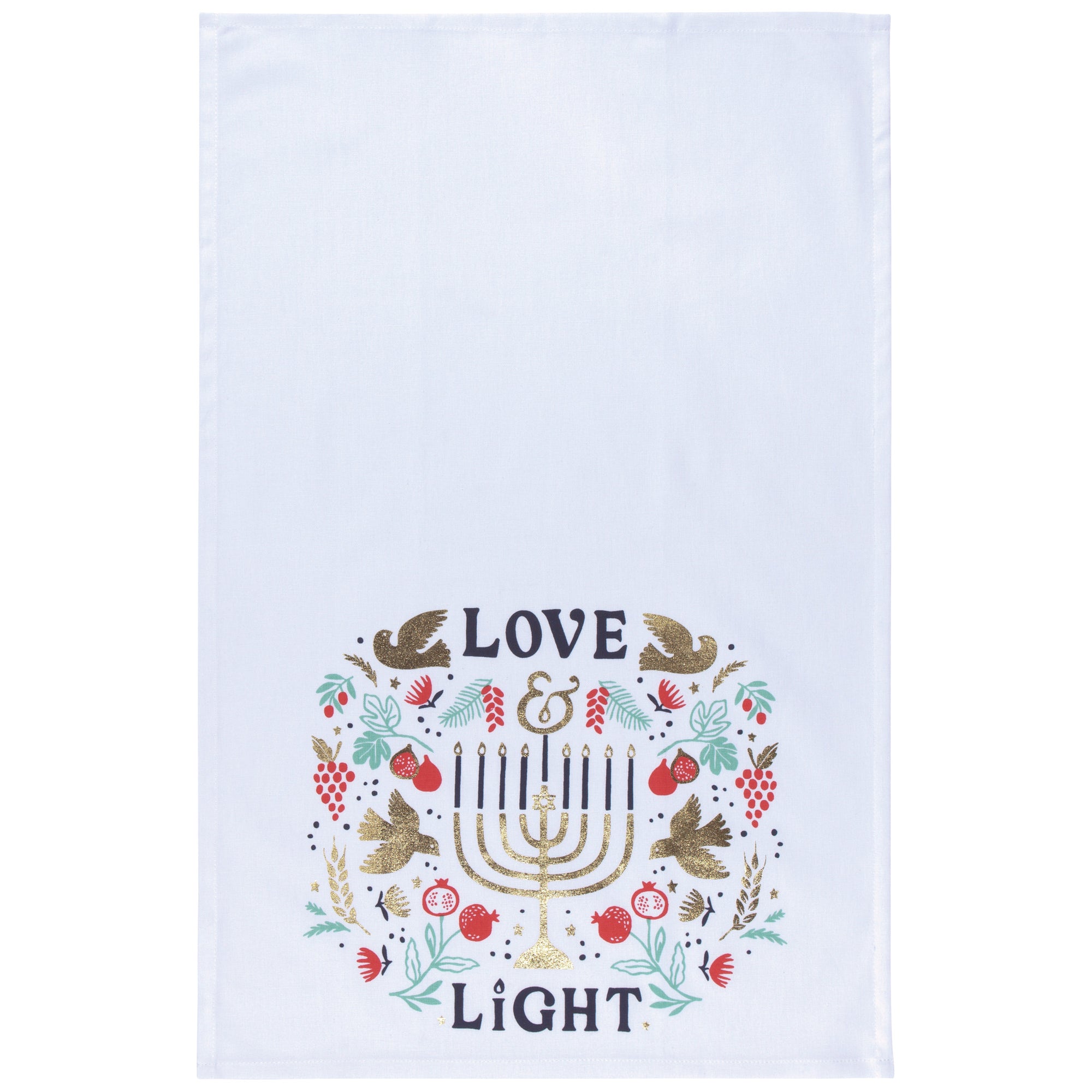 Love and light tea towel