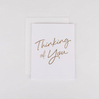Card - Thinking of you gold