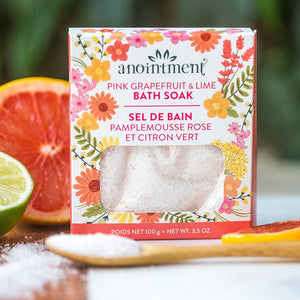 Bath salts - Pink grapefruit and lime - Cheerfetti Gift Co.