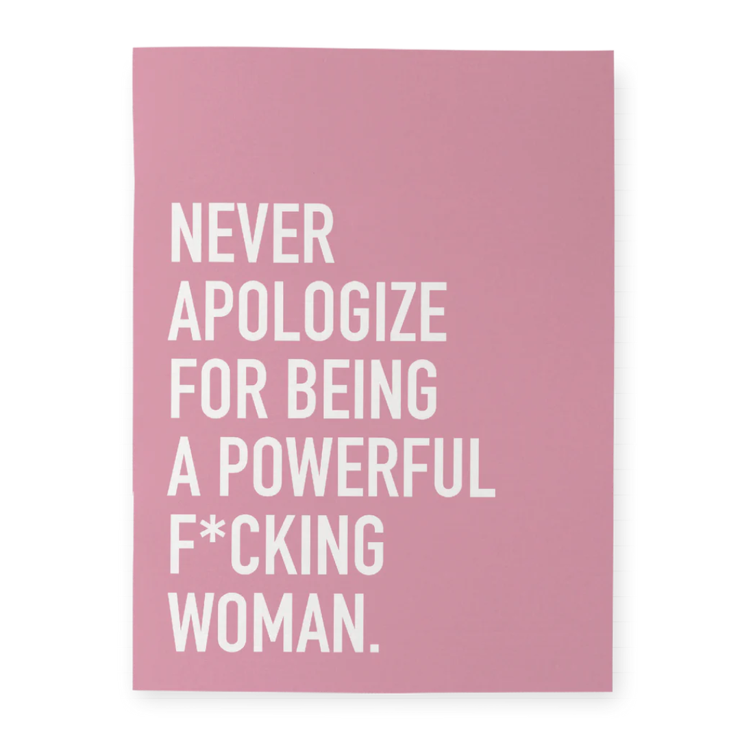 Powerful Woman Notebook Classy Cards