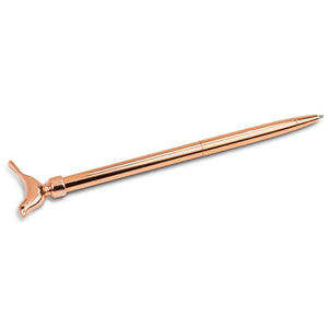 Rose gold bird pen